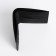 Male purse without fastening, department for maps, for bills, black color