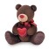 Soft toy Choco, with heart, 50 cm