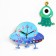Watch walls, series: children's "UFO", discrete move, 21.7 x 17 cm