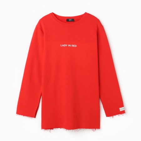 Women's sweatshirt MIST COZY STYLE, red, size 44-8