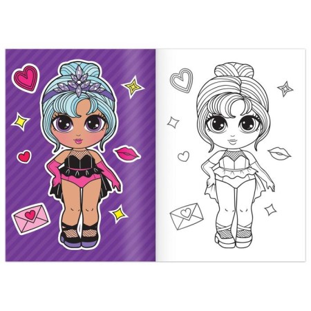 Coloring "Wow Girls. Star evening ”, A5 format, 12 p.-1
