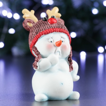New Year's figure "Snowman" 9x8x12cm