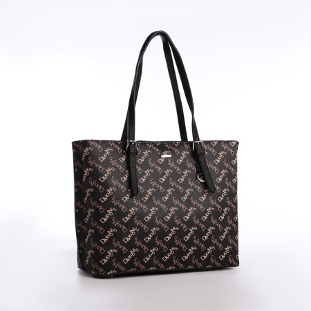 Women's bag on the zipper David Jones, brown color-2