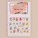 Slider - nail design "Flower happiness", packing 6 pcs, multi -colored