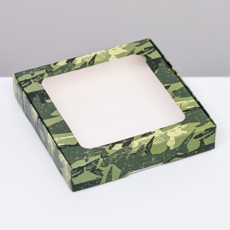 Self -charged box, "military", 16 x 16 x 3 cm-1