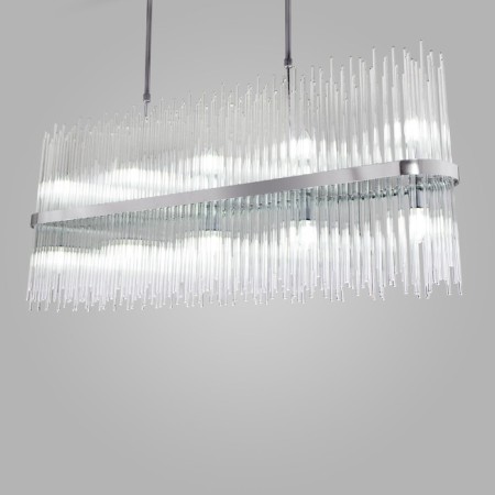 Suspended Bogate’s Allure 485/10, E14, 10x60W, 1200x170 mm, chromium color-3