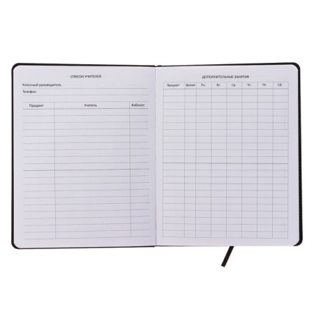 Universal diary for grade 1-11 "Senseless mode", integral cover, artificial leather, silkography, lies, 80 g/m2-3