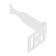 Bracket for the radiator Masterprof ID.030107, corner, universal, white