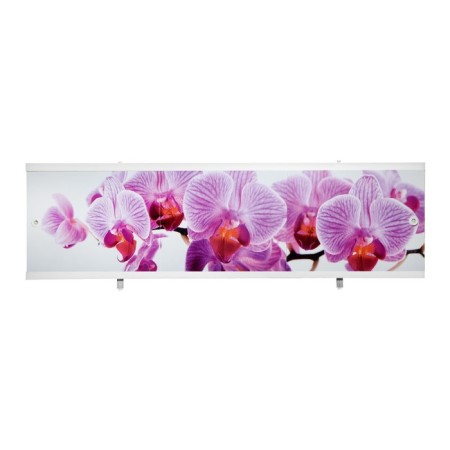 Bath screen "Ultra Light art" Wild orchid, 168 cm