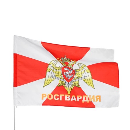 Flag "Rosgvard", 90 x 135 cm, polyester silk, without shaft-1