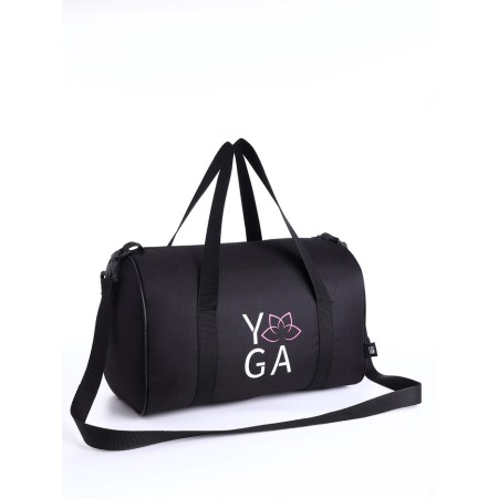 Female sports bag, textura, small size, black color