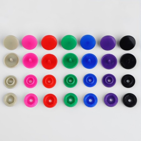 Plastic buttons, D = 12 mm, 150 pcs, in the organizer, colorful color-3