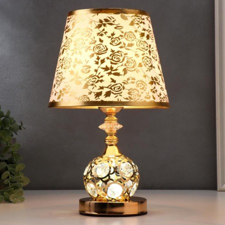 Highlight lamp with LED 58081/1 E27 40W Gold 20.5x20.5x35.5 cm Risalux-1
