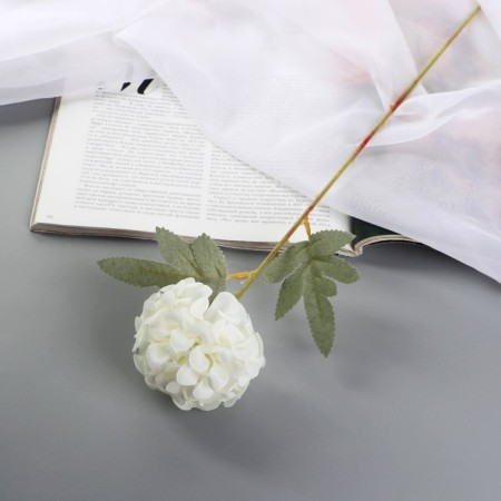 Artificial flowers "Galant hydrangea" D-7 cm 43 cm, white