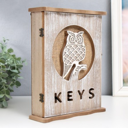 Klyuchnitsa tree 6 hooks "Filin in the circle" 19.8x6x25 cm-1