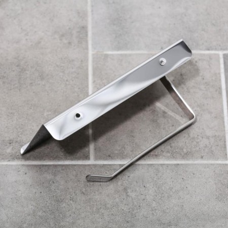Holder for toilet paper with a shelf, 7.5 × 18 × 10 cm, stainless steel-2