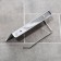 Holder for toilet paper with a shelf, 7.5 × 18 × 10 cm, stainless steel