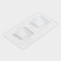 Container - a dispenser for storing bulk ricco, 11.8 × 9.5 × 19 cm, 1 l, white color