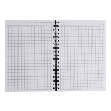 A notebook B5 80 sheets in a cage on a spiral Erichkrause IQ Fineline, B5, glossy, laminated mix-1