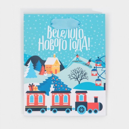 Laminated vertical packet “Waiting for a miracle”, 12 x 15 x 5.5 cm, New Year-6