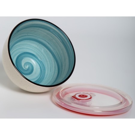 Saladnik with a lid of Elrington “Airgraph. Mint breeze ", 750 ml, d = 14 cm-2