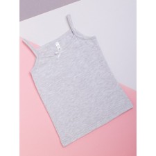 T -shirt for girls, height 140 cm, color gray melange