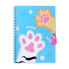 Gift notebook, 45 sheets, line, on the castle, on the crest, paws (17.8x13cm)