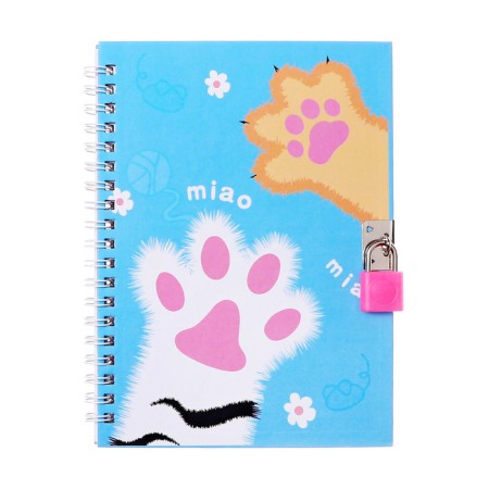 Gift notebook, 45 sheets, line, on the castle, on the crest, paws (17.8x13cm)