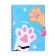 Gift notebook, 45 sheets, line, on the castle, on the crest, paws (17.8x13cm)