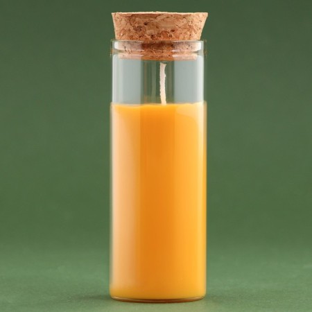 New Year's candle in a flask "Orange"-4