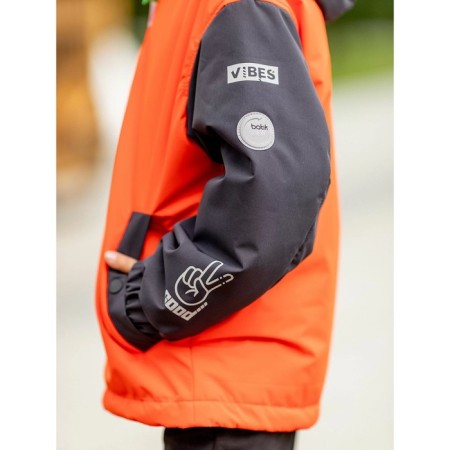 Bombber jacket for the boy PlayTode, height 92 cm, color is bright orange-8
