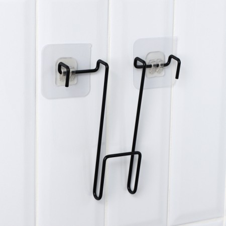 The holder is universal, 14 × 15 cm, the color is black-6