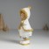 Souvenir Polystone "Baby in a white fur coat with golden fur" mix 7x5x16 cm