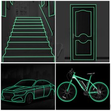 Photoluminescent self -adhesive Torso tape, 2x300 cm, green glow