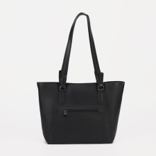 Bag Women's Tout with zipper, external pocket, black color