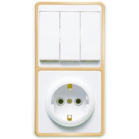 Block "Kuntsevo" 5844 BKVR-033 "Bella", 3 keys, socket, color gold