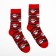 Male socks, red color, size 27-29