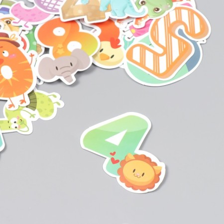 Stickers for creativity "Beasts" set 48 pcs 4x8 cm-1