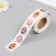 Stick Paper "Cute owl" d = 2.5 cm 500 pcs in a roll 3x6.5x6.5 cm