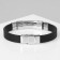 Bracelet Unisex "Power" rectangle with weaving, black color with silver, 22 cm