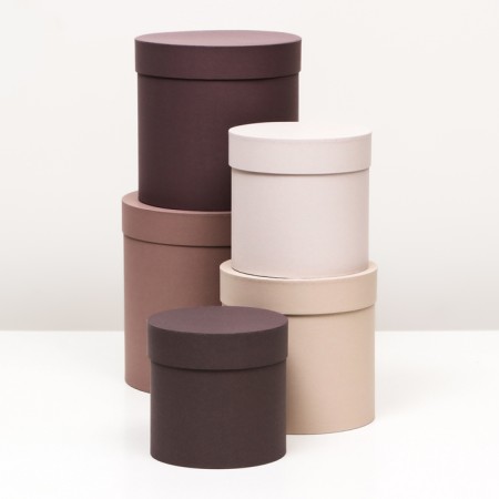 Set of hats 5 in 1, sand, 23 x 23-15 x 15 cm