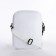 Youth bag with a zipper, white color