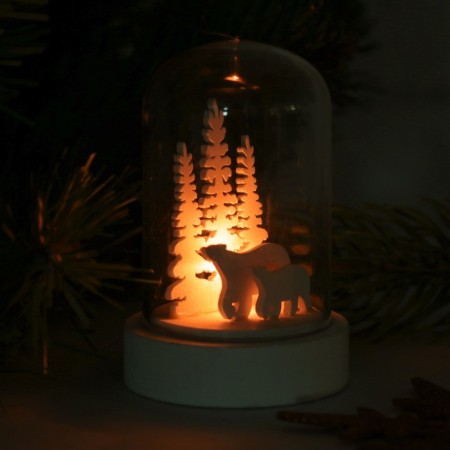 New Year's souvenir with backlight "Winter Bears"-1