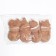 Eleans boots, set 4 pcs, size 4 (sole 5.5 x 4.5 cm) brown