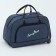 Road bag on wheels, external pocket, blue color