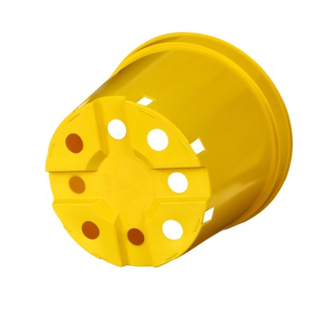 Pot for seedlings, 5 l, d = 22 cm, h = 18 cm, yellow, greengo-8