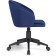 Computer chair Plastic/velor, black/blue 59x60x78 cm