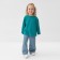 Longsliv children's minku, turquoise color, height 158 ​​cm