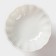 Ceramic crem, 2 items: Kremanka d = 10 cm, fork h = 13 cm, white color