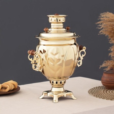 Set "Gold", Acorn, Heat 2.5 L, Hot Teaker 0.7 L, tray-4